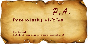 Przepolszky Alóma névjegykártya